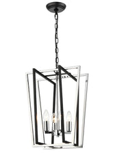 Franklite, Aviary 4lt Lantern Matt Black And Chrome Large